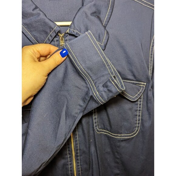 Koret Women's Size Large Full Zip Denim Wash Color Jacket - Picture 5 of 10